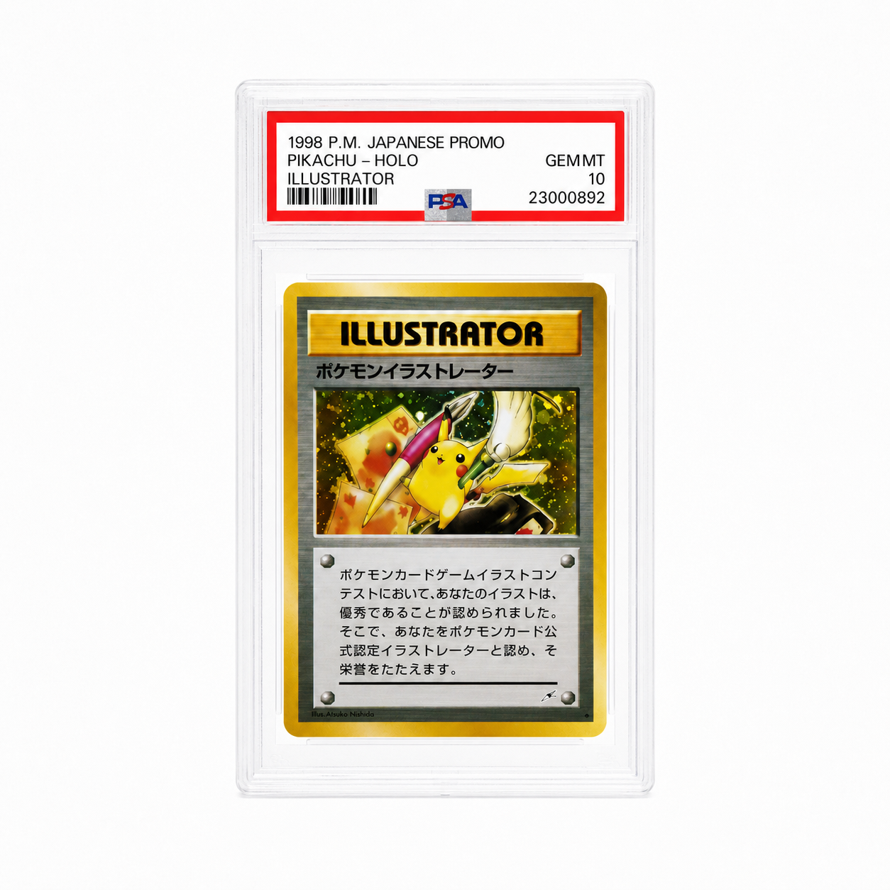 Pikachu Ilustrador PSA 10